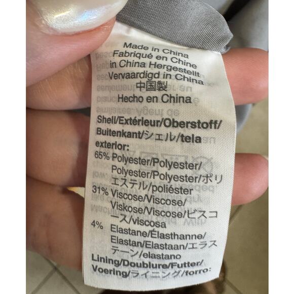 J. Crew Women's Double Button Blazer Classic Style Heathered Gray Size 10 - Picture 10 of 12